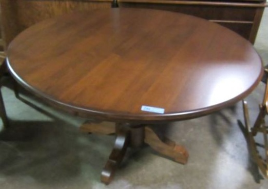 NEW SOLID CHERRY PEDESTAL TABLE
