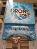 FAN VAULT LIGHTED SIGN WITH TAKE FLIGHT DRONE SIGNAGE ON OTHER SIDE