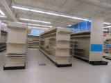 3 TALL ROWS OF LOZIER SHELVING WITH 5 END CAPS