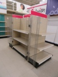 2 SMALL SECTIONS OF LOZIER SHELVING