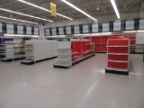 4 SECTIONS OF LOZIER SHELVING WITH 6 END CAPS IN R ZONE