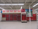 CLEARANCE BLAST SECTION OF SHELVING. INCLUDES 1/2 SHELF BEHIND AMERICAN GIR