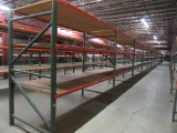 9 SECTIONS OF PALLET RACKING INCLUDING (10) 90 INCH BY 48 INCH DEEP UPRIGHT