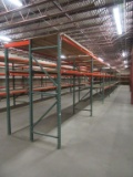 9 SECTIONS OF PALLET RACKING INCLUDING (10) 90 INCH BY 59-1/2 INCH DEEP UPR