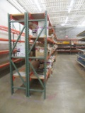 10 SECTIONS OF PALLET RACKING INCLUDING (13) 90 INCH BY 20 INCH DEEP UPRIGH