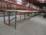9 SECTIONS OF PALLET RACKING INCLUDING (10) 59.5 INCH DEEP BY 4 FOOT UPRIGH