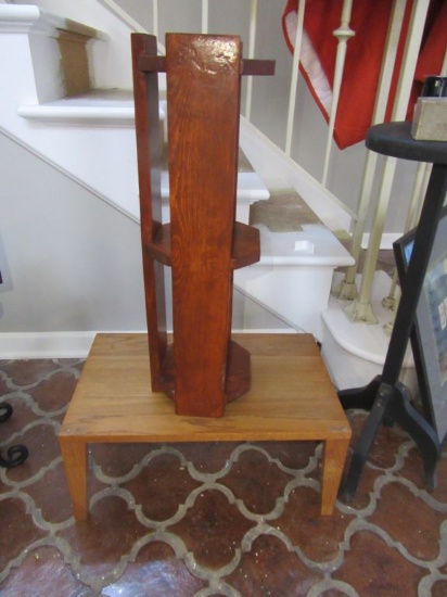 2 OAK ACCENT TABLES