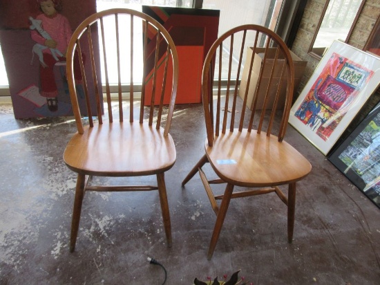 2 OAK CHAIRS BY IGAR PRODUCTIONS