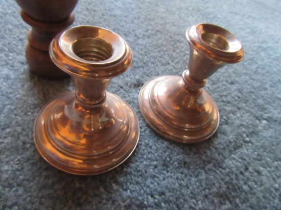 SILVER WEIGHTED CANDLESTICKS