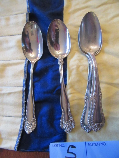 5 STERLING SPOONS