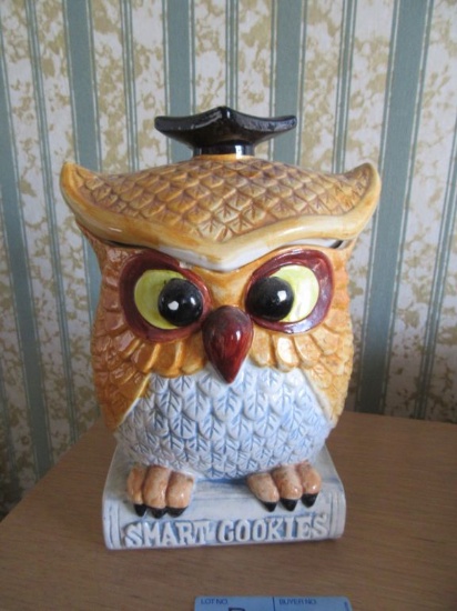 SMART COOKIES OWL COOKIE JAR ENESCO