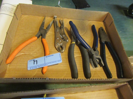 MIT VISE GRIPS, NEEDLE NOSE PLIERS, AND OTHER PLIERS