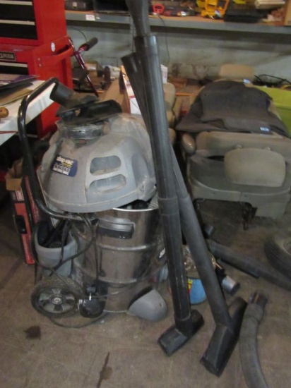 CONTRACTOR SHOP VAC WITH ATTACHMENTS AND EXTRA FILTER