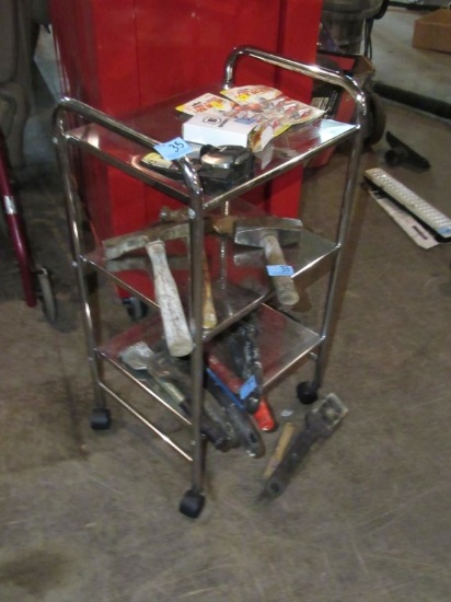 STAINLESS STEEL ROLLABOUT CART