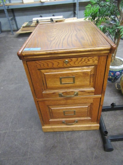 OAK 2 DRAWER FILE