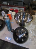 STAINLESS STEEL MIXING BOWL, DRINK HOLDER, AND ETC