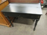 BLACK FLIP TOP WRITING DESK