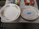 HOMER LAUGHLIN GEORGIAN SERVING PLATTER AND HOMER LAUGHLIN BOWL