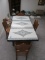 PORCELAIN TOP TABLE WITH 4 CHAIRS