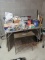 WIDE VARIETY OF HARDWARE AND ELECTRICAL SUPPLIES ON FOLD UP METAL TABLE AND