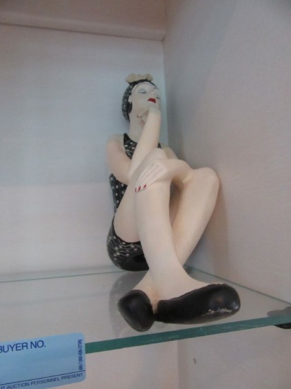 20'S LADY SITTING FIGURINE