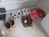 VARIETY OF MEN'S SHOES AND SLIPPERS. SIZES 8 TO 11