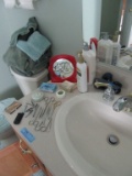 SCISSORS, NAIL CLIPPERS, MIRROR, SOAPS, LOTIONS, ETC