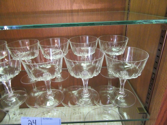 CRYSTAL STEMWARE AND MARGARITA GLASSES