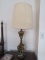 METAL LAMP POST LIGHT WITH FIGURINES