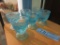 BLUE GLASS LONGABERGER CUPS