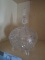 PRESSED GLASS FOOTED COVERED CANDY DISH
