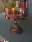 CRANBERRY GLASS CANDY DISH