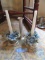 WOODBURY PEWTER CANDLESTICKS AND VASE