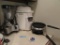 COOK'S ESSENTIAL DRINK MAKER. BREAD WIZARD BREAD MAKER AND SUNBEAM CREPE MA