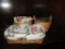 2001 LONGABERGER BASKET WITH DIVIDED INSERT. 1997 LONGABERGER BASKET WITH I