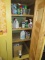 CLEANING ITEMS AND SUPPLIES IN CLOSET