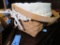 1998 LONGABERGER BASKET WITH INSERT. LONGABERGER BASKET, NO DATE OR INSERT.