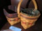(2) 1998 LONGABERGER BASKETS. ONE HAS INSERT