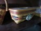 1998 BAKER'S BOUNTY LONGABERGER BASKET TISSUE BOX WITH LID AND INSERT