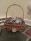 1998 LONGABERGER BASKET WITH ACCESSORIES
