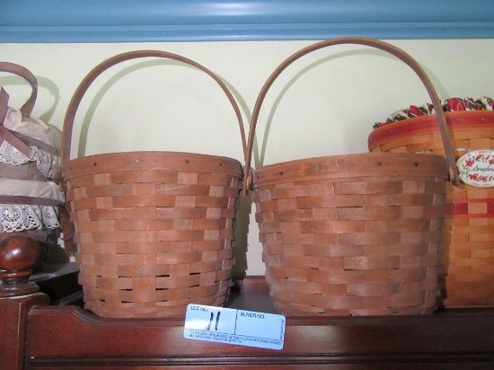 (2) 1983 LONGABERGER BASKETS. NO INSERTS