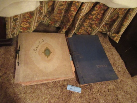 SCRAPBOOKS WITH CARDS, PICTURES, AND POSTCARDS