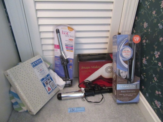 HAIR DRYER, CURLING IRONS, AND ETC