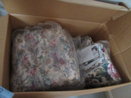 PINCH PLEATED DRAPERIES AND PILLOWS