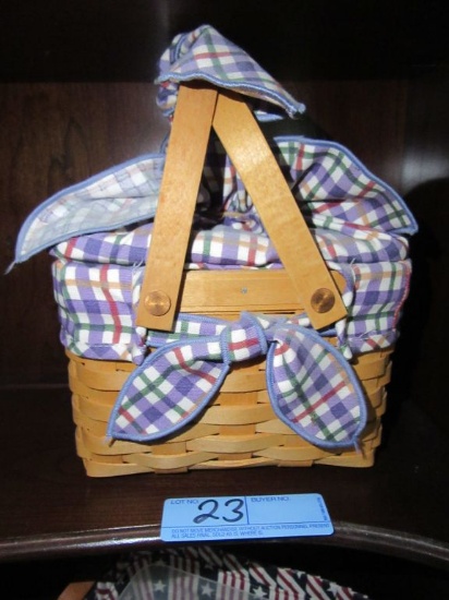 1999 LONGABERGER BASKET WITH INSERT