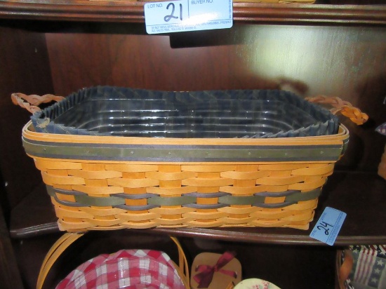 1997 COLLECTOR'S EDITION LONGABERGER BASKET WITH INSERT