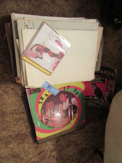 SHEET MUSIC AND RECORDS