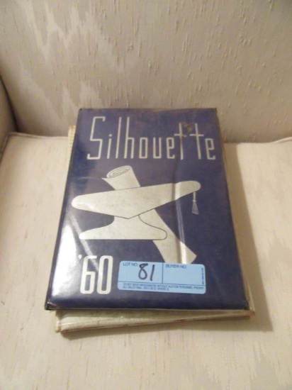 1960 SILHOUETTE NORTH HIGH SCHOOL YEARBOOK AND 1961 ORACLE LIBERTY YEARBOOK