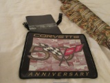 CORVETTE 50 YEAR ANNIVERSARY SIGN AND PAMPHLET