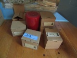 LONGABERGER CANDLE JARS, CANDLE PILLARS, AND ETC
